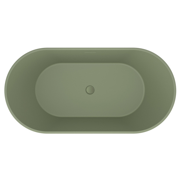 Акриловая ванна AVS Олимпия 170x75 оливковая темная матовая, c донным клапаном