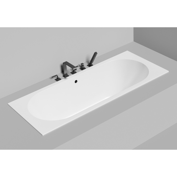 Ванна из искусственного камня Salini Ornella Axis S-Sense 170x75 белая, с ножками 