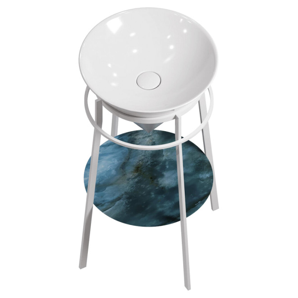 CO4.VT277\431 Спец.дек.изделие CONO из Onice синий 43,1 (круг.полка)