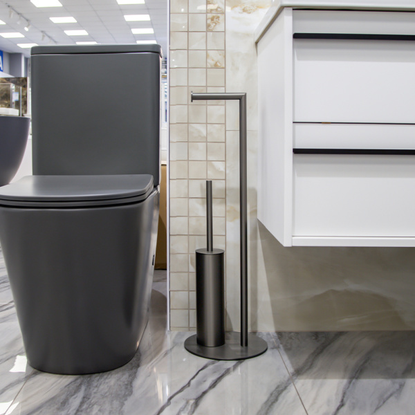 Стойка напольная 2 предмета Универсал AVS 827-001-GM оружейная сталь