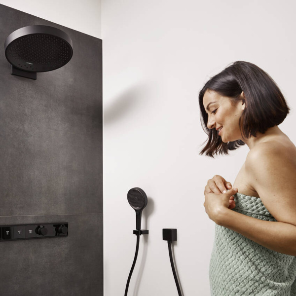 Ручной душ Hansgrohe Rainfinity 26864670 черный матовый