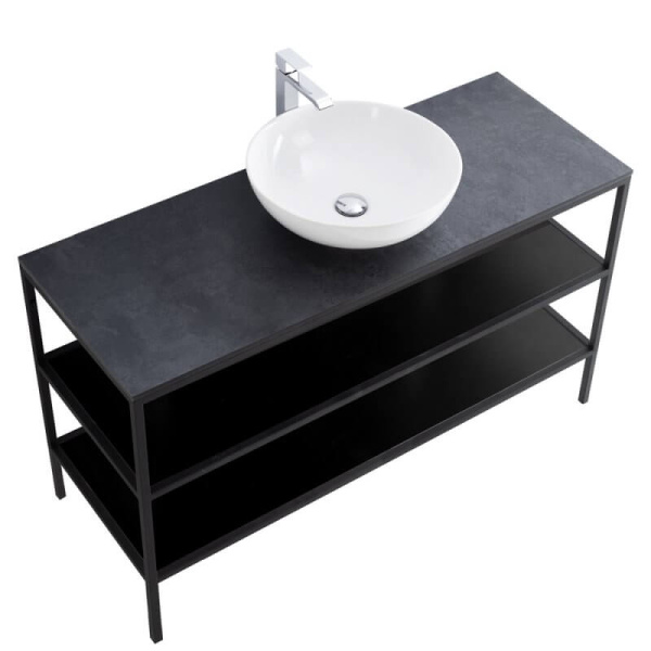 CADRO-120-HPL-NRM Столешница 1200*460 HPL Черный д/CADRO CEZARES