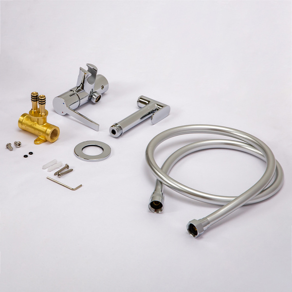 Гигиенический душ со смесителем AVS Elegant хром