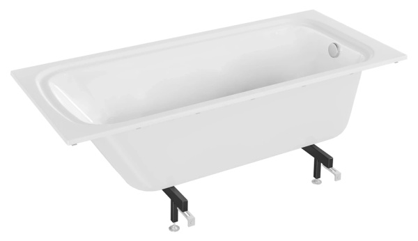 Ванна из искусственного камня Jacob Delafon Elite 180x80 белая с ножками