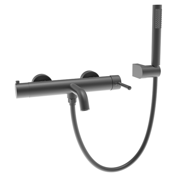 Смеситель для ванны с душем AVS Slimmer оружейная сталь