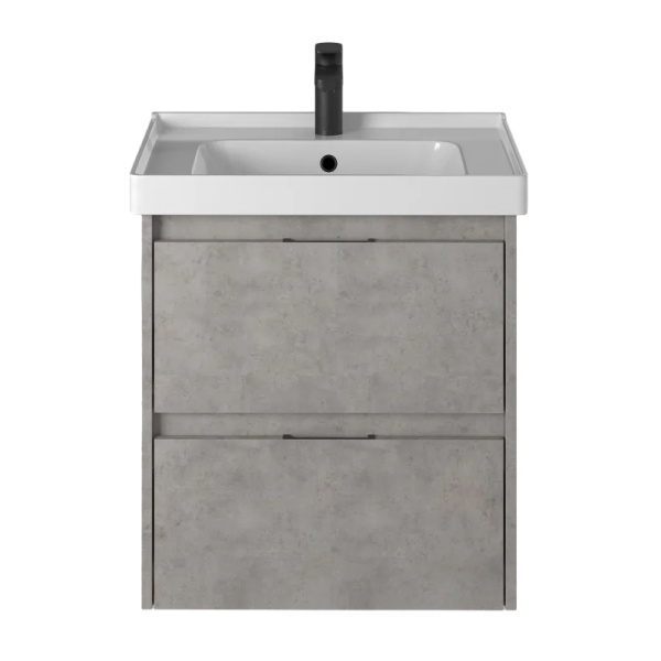 Тумба с раковиной Briz Чикаго 60 бетон светло-серый