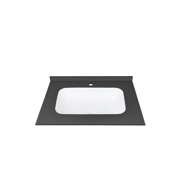 Раковина мебельная AVS Шарм 80x56 белая/черная