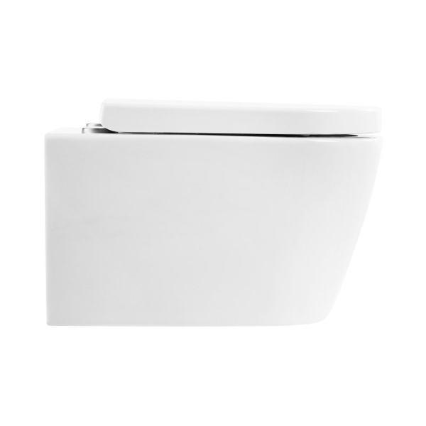 Унитаз подвесной BelBagno Marino BB105CHR+BB105SC безободковый, белый