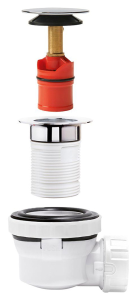 Сифон для раковины с сухим затвором NANO 6.7 Wirquin