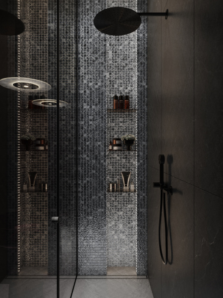 Мозаика Bonaparte Atlantis Iron 31,5x31,5 стеклянная