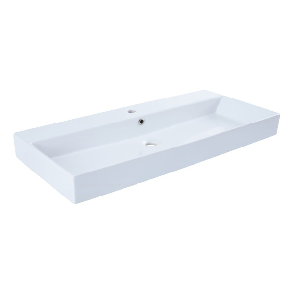 Тумба 1000 2ящ подвес + Раковина SLIM SYNERGY Белый гл Nova Lite AQUANET