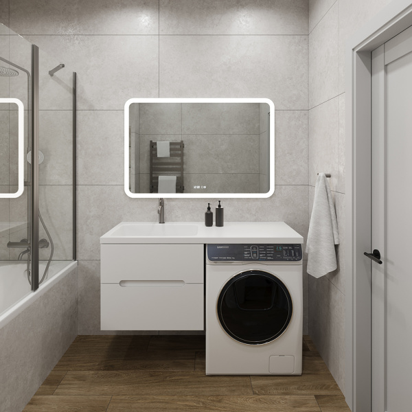 Раковина AVS Прима 130x48 L, белая