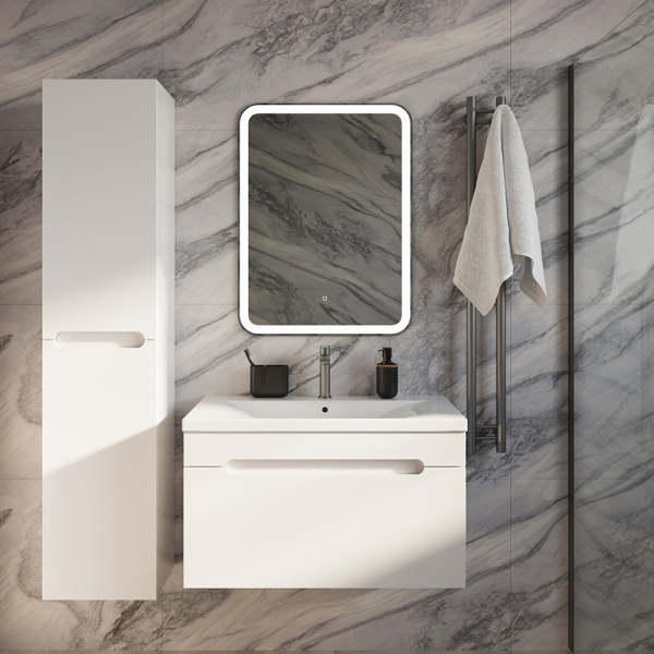 Шкаф-пенал AVS Эстель 35x160 белый