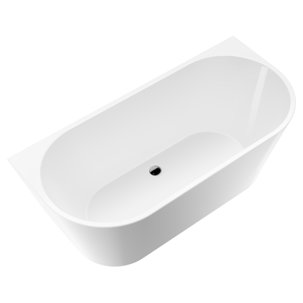 Акриловая ванна AVS Фрея 160x75 белая, с донным клапаном