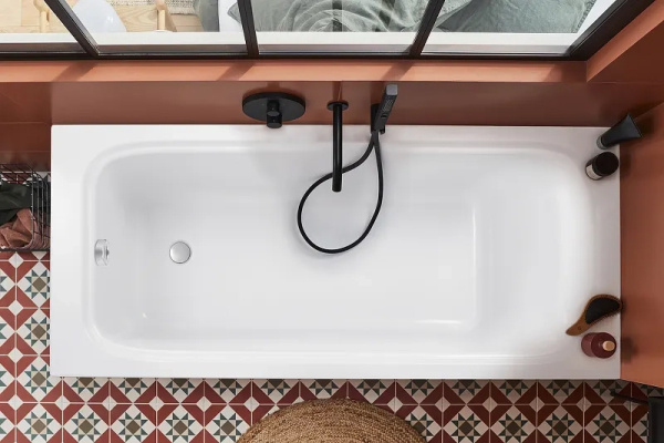 Ванна из искусственного камня Jacob Delafon Elite 180x80 белая с ножками