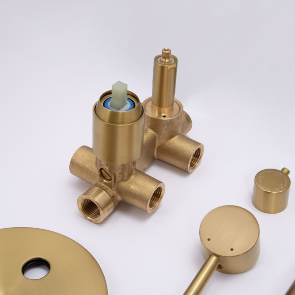 Душевой комплект AVS Slimmer 4в1 брашированное золото