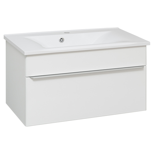 Тумба с раковиной Aqua de Marco Axioma 80 белая