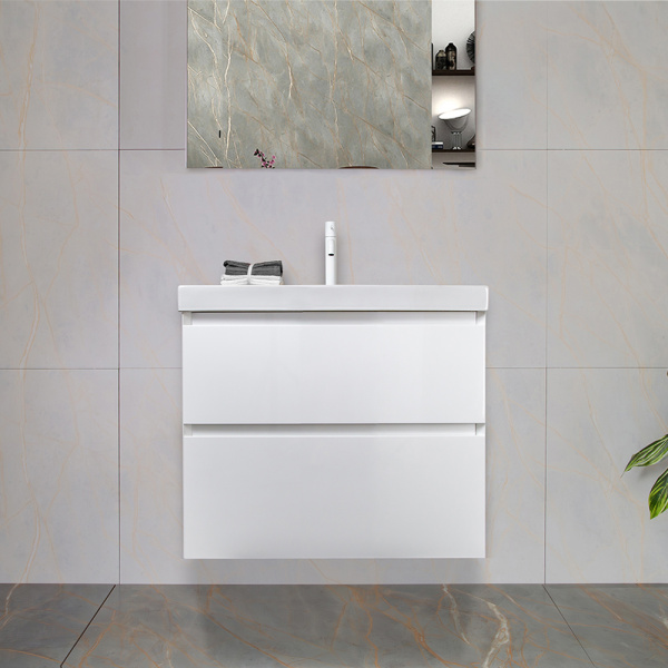 Тумба с раковиной AVS Гармония 60 белая (раковина 02 белая глянцевая)