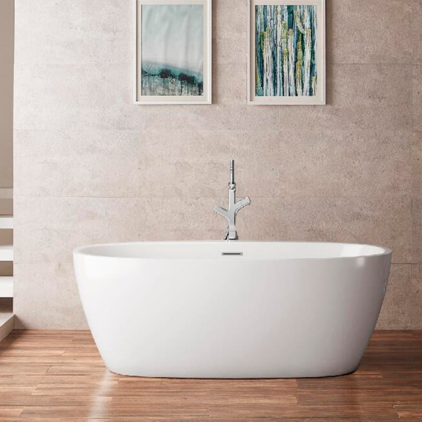 Акриловая ванна AVS Метида 150х80 белая, с донным клапаном