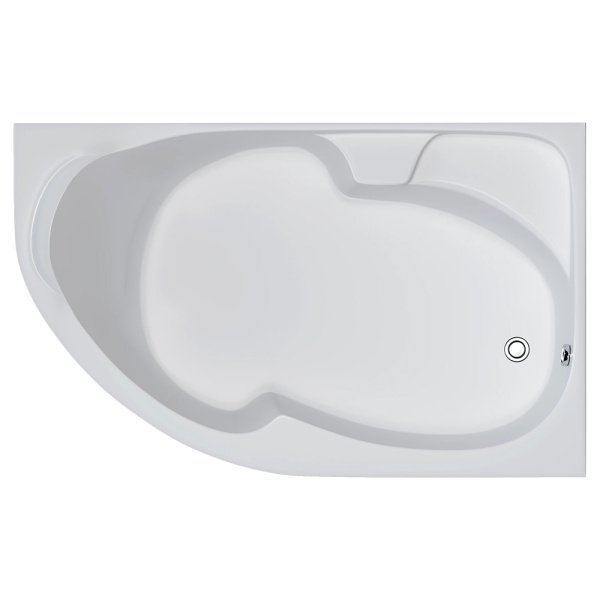 Акриловая ванна Marka One Diana 160x100 R белая, с каркасом и экраном