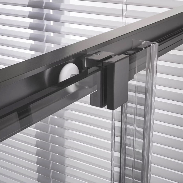 Душевой уголок Veconi Premium Trento PTC-20GR 80х80 профиль графит брашированный, стекло прозрачное