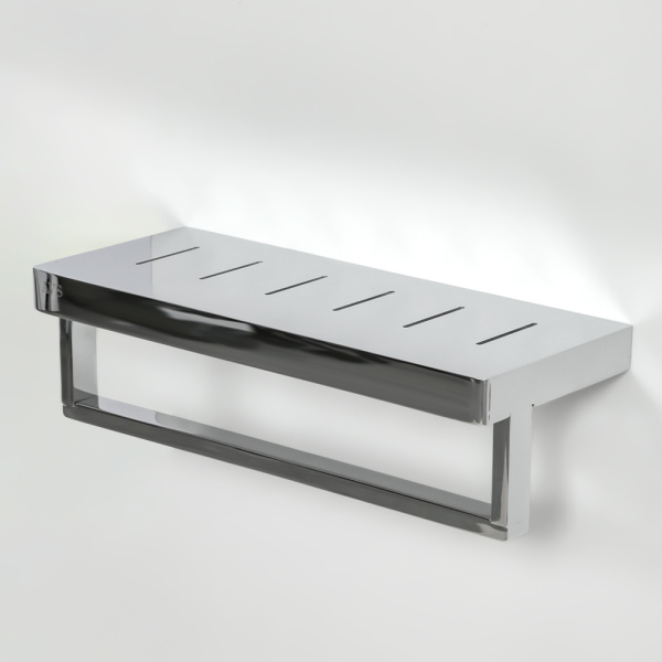 Полка с полотенцедержателем AVS S8300304 30 см, хром