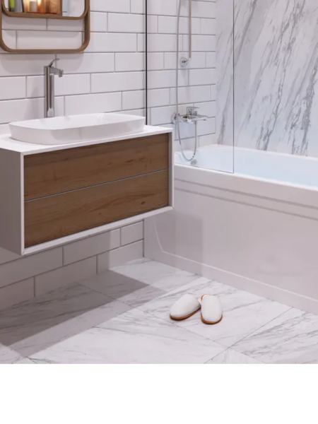 Акриловая ванна Triton Gamma 170x70 белая, с каркасом и экраном