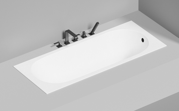 Ванна из искусственного камня Salini Ornella S-Sense 160x70 белая, с ножками