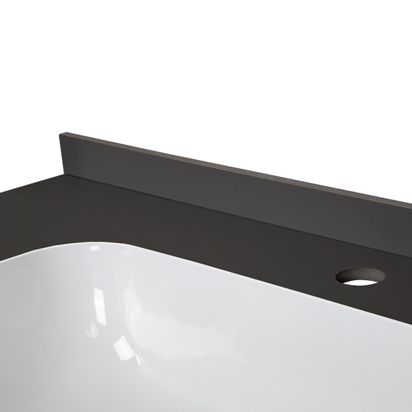 Раковина мебельная AVS Шарм 80x56 белая/черная