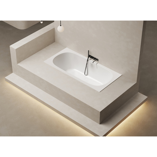 Ванна из искусственного камня Salini Ornella Axis KIT S-Stone 180x80 белая матовая с ножками