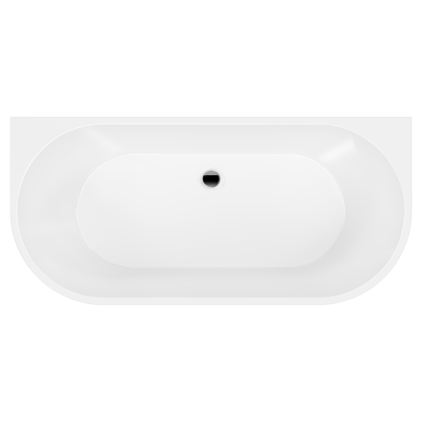 Акриловая ванна AVS Фрея 160x75 белая, с донным клапаном