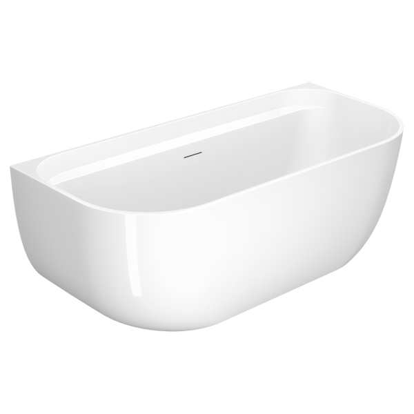 Акриловая ванна AVS Артемида 170x80 белая, с сливом-переливом и донным клапаном