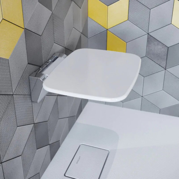 Унивеpсальное сиденье для душа белое EXCELLENT DOAC.1501WH