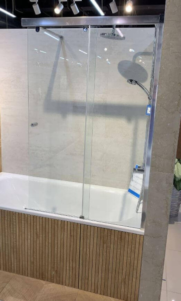 Шторка на ванну AVS Перла 100 R профиль хром, стекло прозрачное