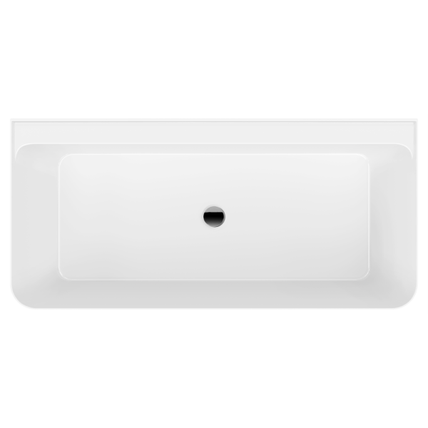 Акриловая ванна AVS Сканди 160x75 белая, с донным клапаном