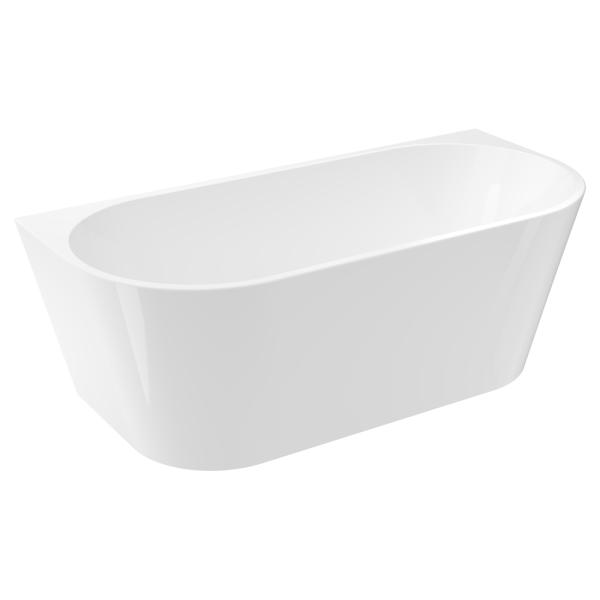 Акриловая ванна AVS Фрея 160x75 белая, с донным клапаном