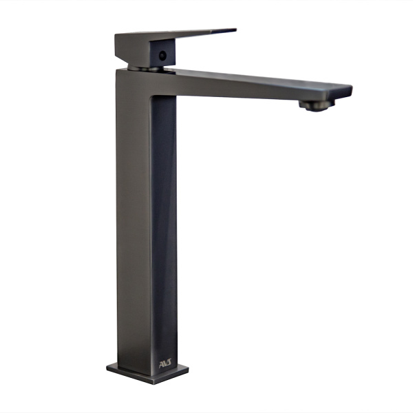 Смеситель для раковины AVS New Cube высокий, оружейная сталь