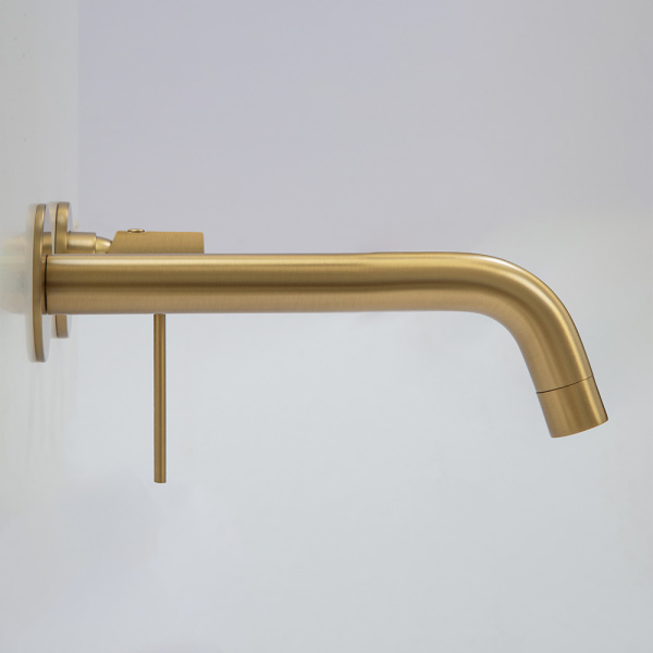 Смеситель для раковины AVS Slimmer с внутренней частью, брашированное золото