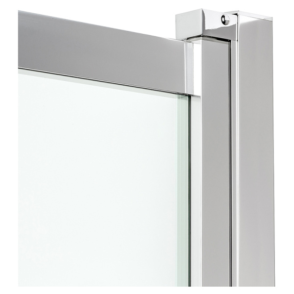 Шторка на ванну New Trendy Sensi P-0037 85 профиль хром, прозрачное стекло