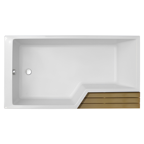 Акриловая ванна Jacob Delafon Bain Douche NEO 160х90 L белая, без каркаса