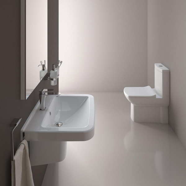 Унитаз-компакт Creavit Lara LR360-11CB00E+LR410-00CB00E+IT5130+KC1603.01.0000E с микролифтом